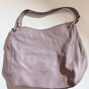 Kate Spade Mauve Leather Hobo Bag